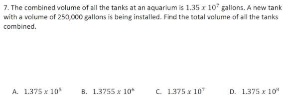 Find the total volume of all the tanks combined-example-1