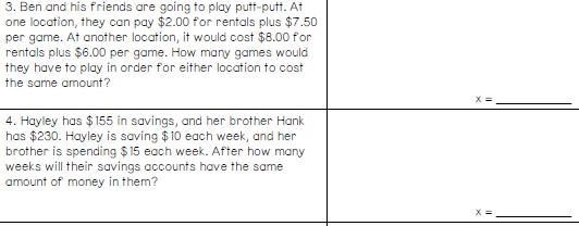 Can you please set up and solve an equation for 3 and 4?-example-1