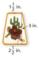 Find the area of the trapezoid 1 1/2in 3in 2 1/2in plsssss-example-1