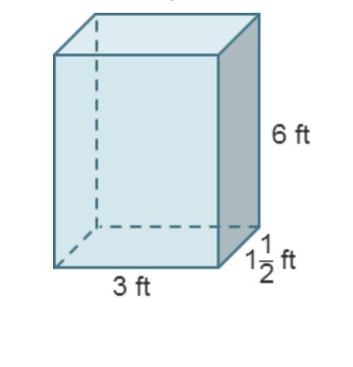 What is the volume of the prism? A rectangular prism with length of 3 feet, width-example-1