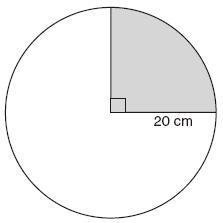 What is the approximate area of the shaded region? Margarita traces a circle with-example-1