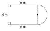 Find the area of the figure below. Use 3.14 for π.-example-1