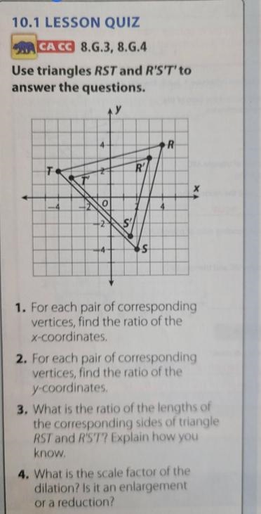 Module 10.1 lesson quiz dilations-example-1