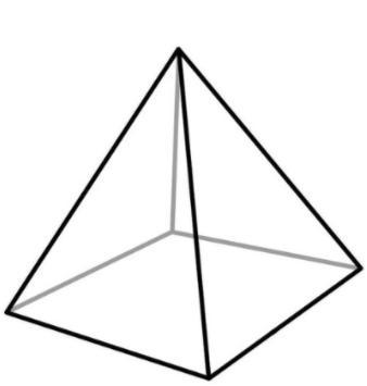 The pyramid below has a volume of 240 cm3 and a height of 4 cm. What is the area of-example-1