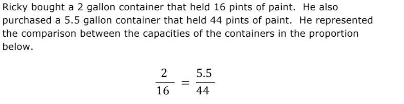 By what scale factor is the larger container increased? A. 2 B. 2.75 C. 2.25 D. 2.5-example-1