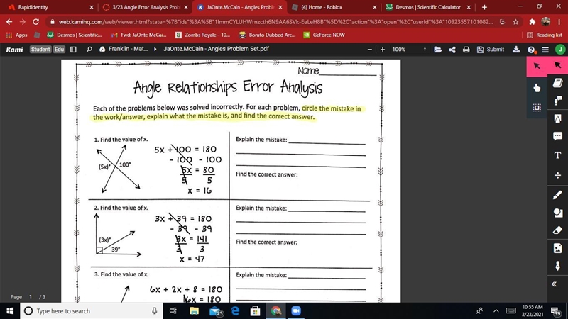 Can you explain what went wrong and the actual answer these two-example-1