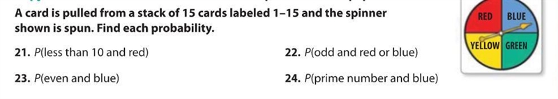 Can someone help me with these questions. Find the probability of them all. They ARE-example-1