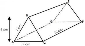 Use the right triangular prism shown to answer the following questions. What is the-example-1