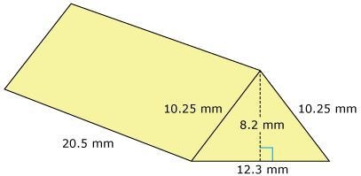 A manufacturer uses a mold to make a part in the shape of a triangular prism. The-example-1