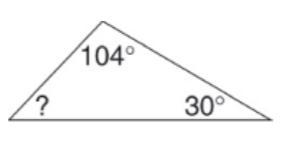 Find the missing angle.-example-1