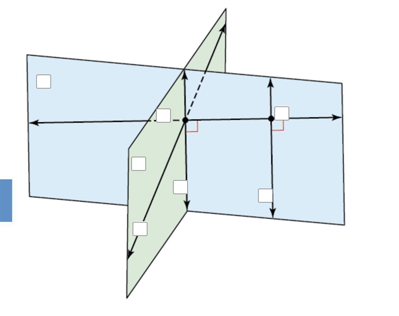 Label the points, lines, and planes to show AB←→ and line j perpendicular to each-example-1