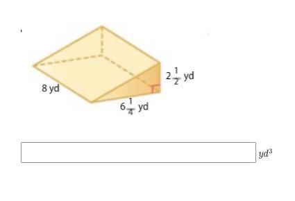 Find the volume of the triangular prism below:-example-1