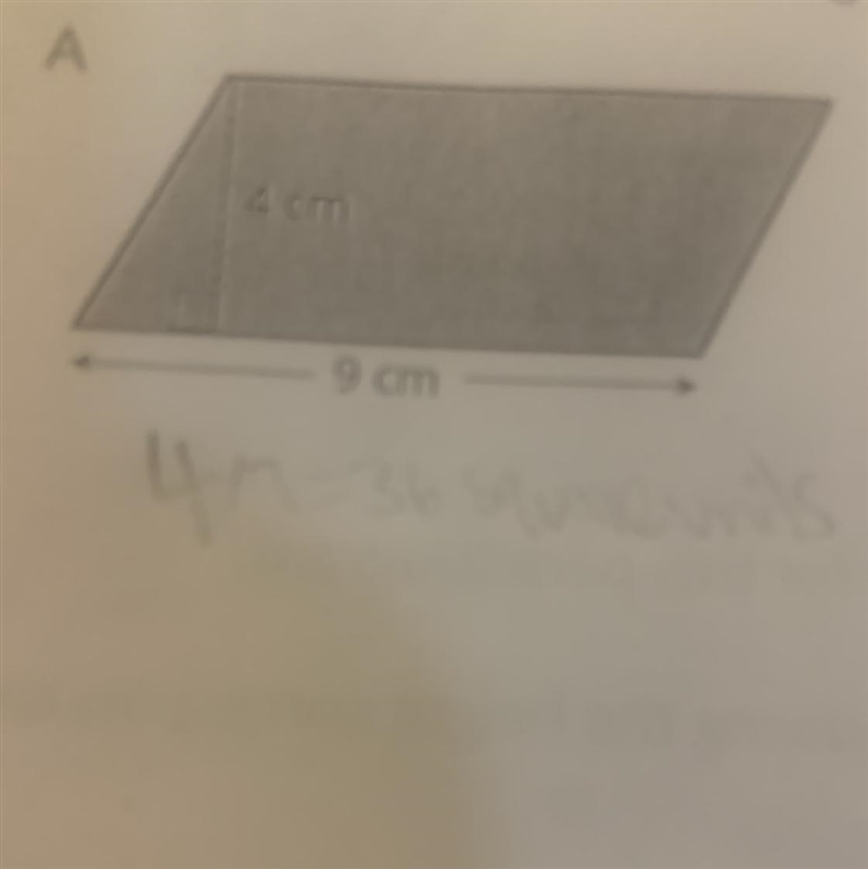 Find the area of the following parallelograms-example-1