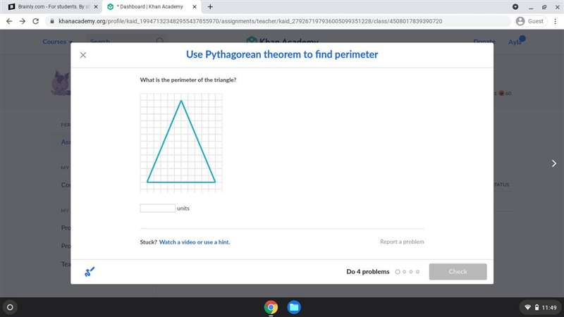 What is the perimeter of the triangle?-example-1