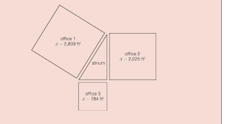 Kylie is designing a floor plan for an office area that needs a common atrium, or-example-1