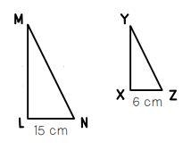 find the scale factor. simplify your ratio to lowest terms. the original triangle-example-1