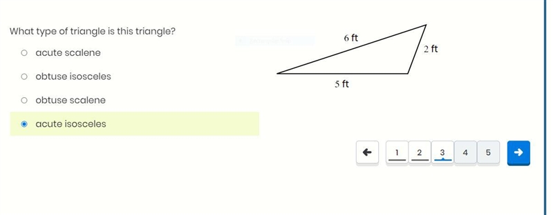 What type of triangle is this triangle? acute scalene obtuse isosceles obtuse scalene-example-1