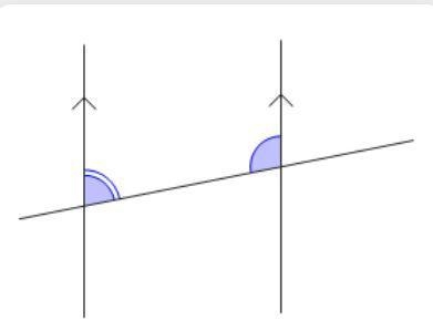 21. Consider the diagram below. Which relationship describes the marked angles? A-example-1