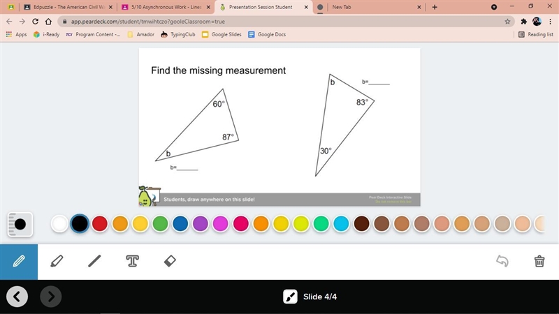 What's the missing measurement ? pls help :]-example-1