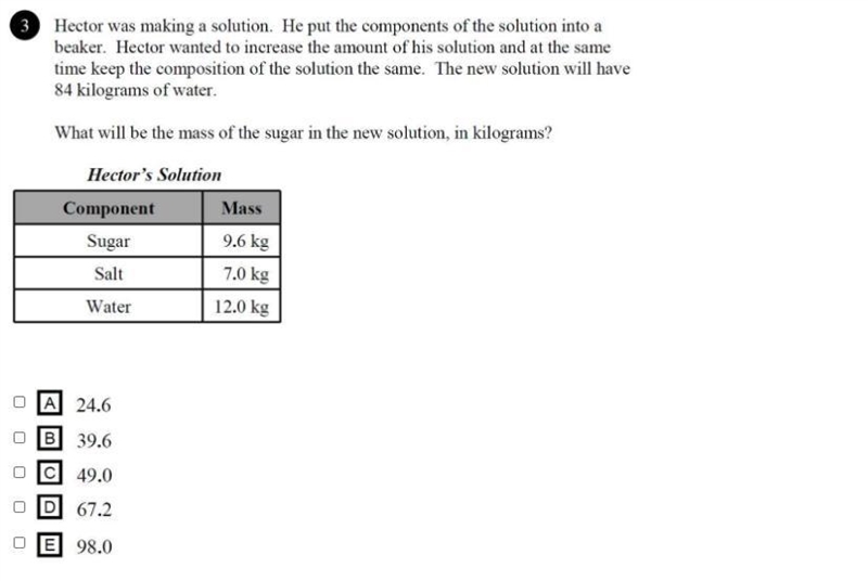 SOLVE THIS PROBLEM. What will be the mass of the sugar in the new solution, in kilograms-example-1