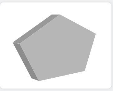 Which of the following show a cross section of the pentagonal prism shown on the right-example-1