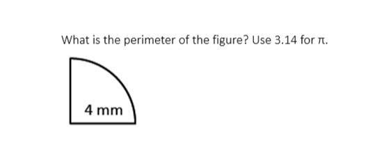 Help please Find the perimeter of this quarter circle-example-1