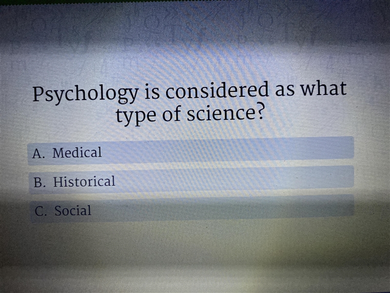 Psychology is considered as what type of science?-example-1