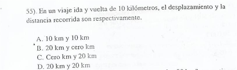 En un viaje ida y vuelta de 10 kilómetros, el desplazamiento y la distancia recorrida-example-1