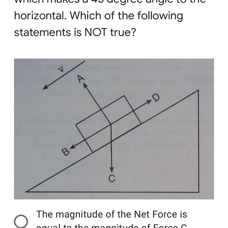 In the diagram, the block is sliding at a constant velocity down a rough incline, which-example-1