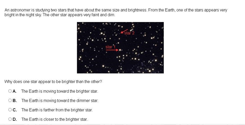 HELPPP BESTIESSS An astronomer is studying two stars that have about the same size-example-1