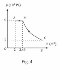 As shown in Fig. 4, an ideal gas of monatomic molecules expands from its initial state-example-1