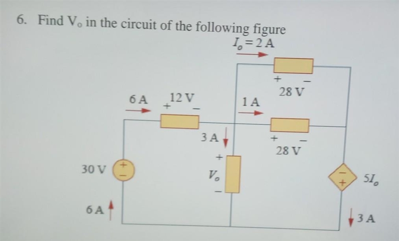 Find V. in the circuit of the following figure ​-example-1