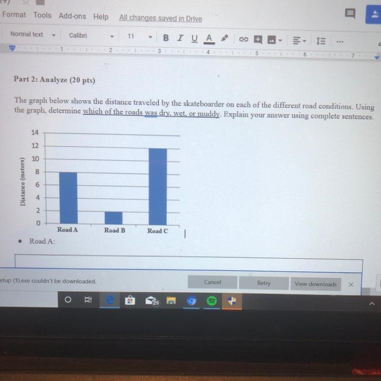 The graph below shows the distance traveled by the skateboarder on each of the different-example-1