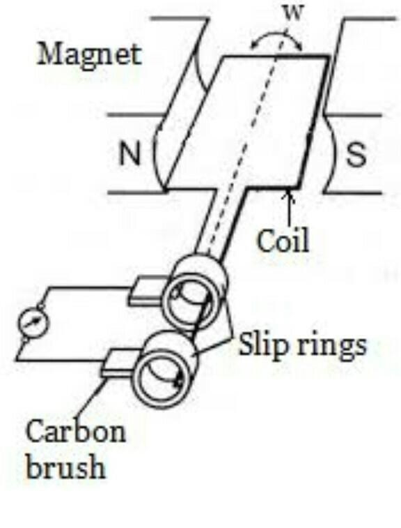 In an a.c generator, there are rings used. What are there names and how are they adapted-example-1