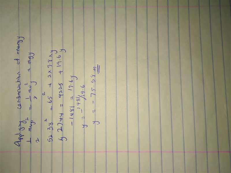 A 0.55 kg projectile is launched from the edge of a cliff with an initial kinetic-example-2