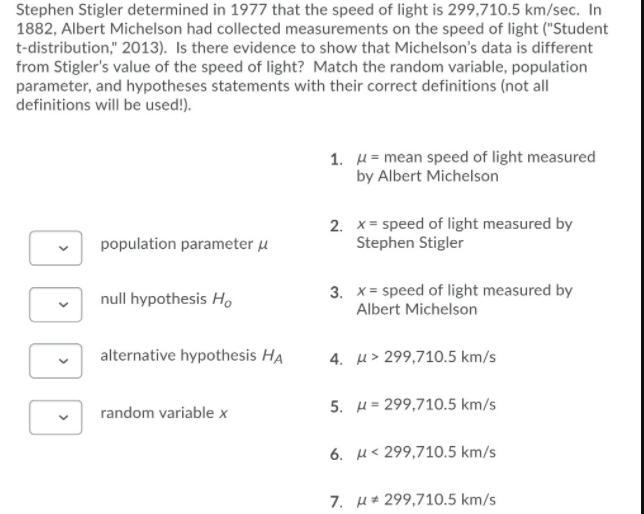 stephen stigler determined in 1977 that the speed of light is 299,710.5 km/sec. in-example-1