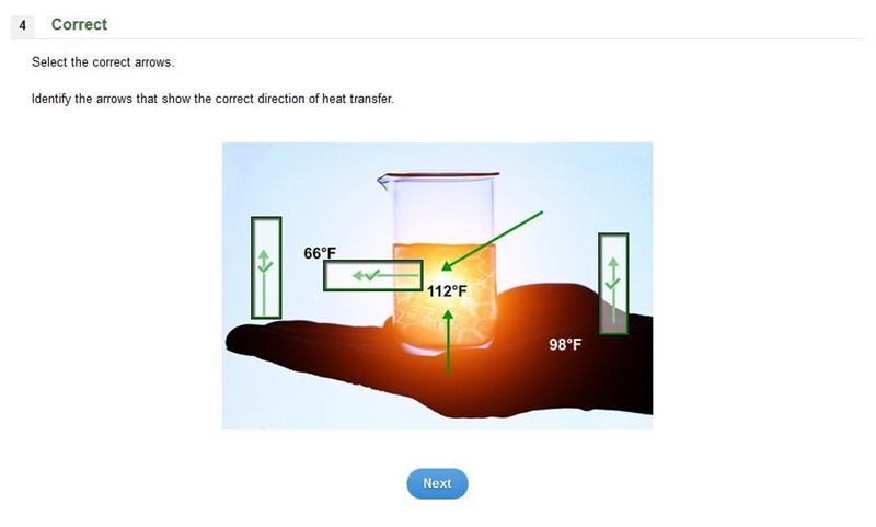 Select the correct arrows. Identify the arrows that show the correct direction of-example-1