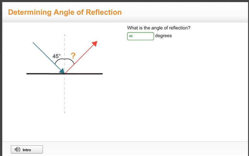 If the angle of incidence of a ray of light is 50 degrees, what would the angle of-example-1