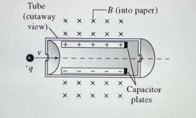 Extra CreditA particle is directed along the axis of the instrument in the gure. Aparallel-example-1