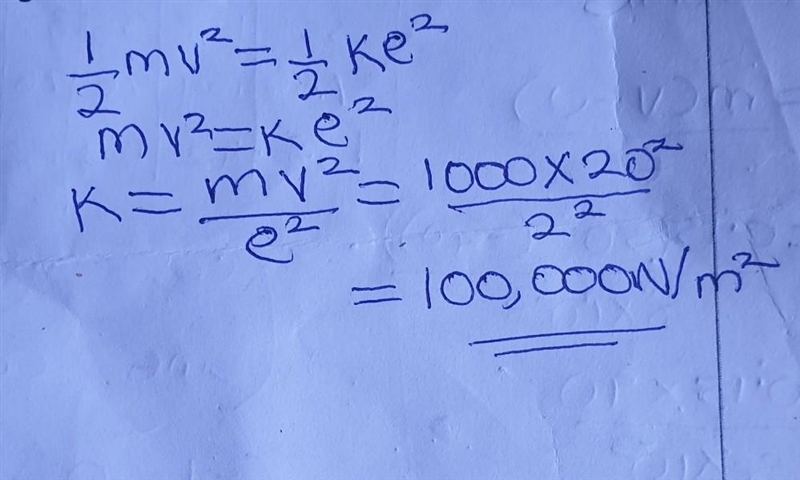 A 1000-kg car rolling on a smooth horizontal surface ( no friction) has speed of 20 m-example-1