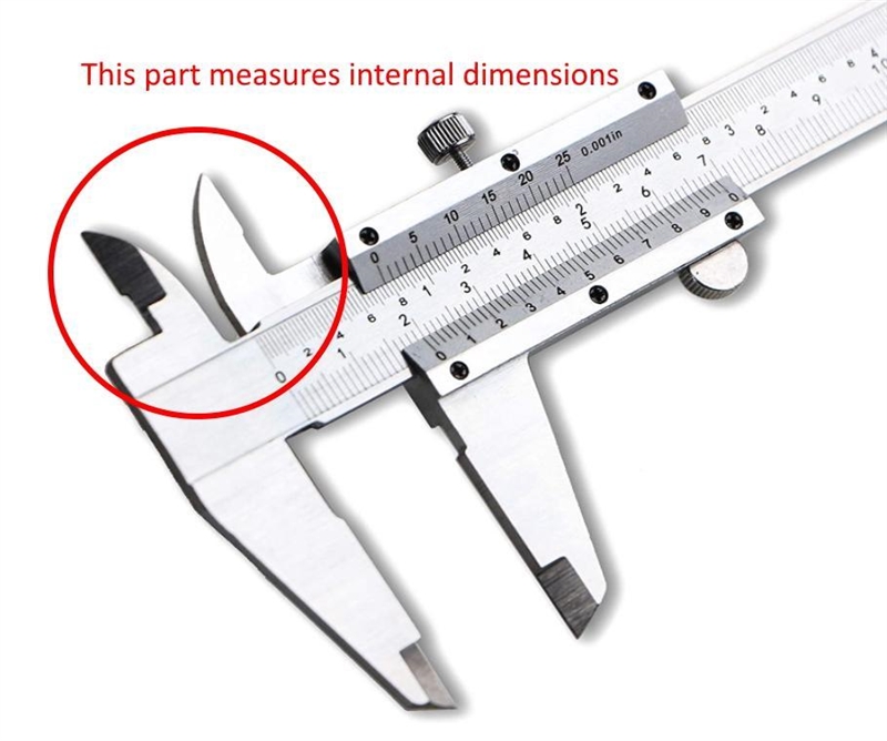 Which part of vernier caliper is used to measure internal diameter of cylinder ​-example-1