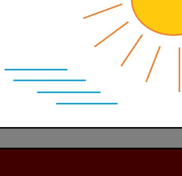 Identify the heat transfer processes that determine the temperature of an asphalt-example-1