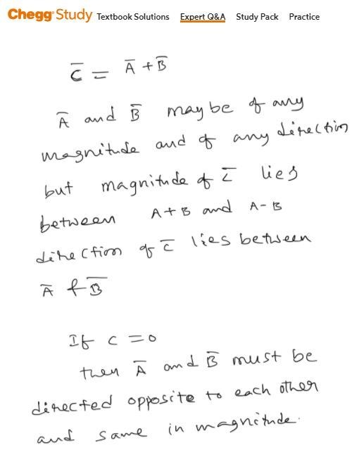 2. The vector sums of and the Ark witar must se rue our the directions and maintedes-example-1