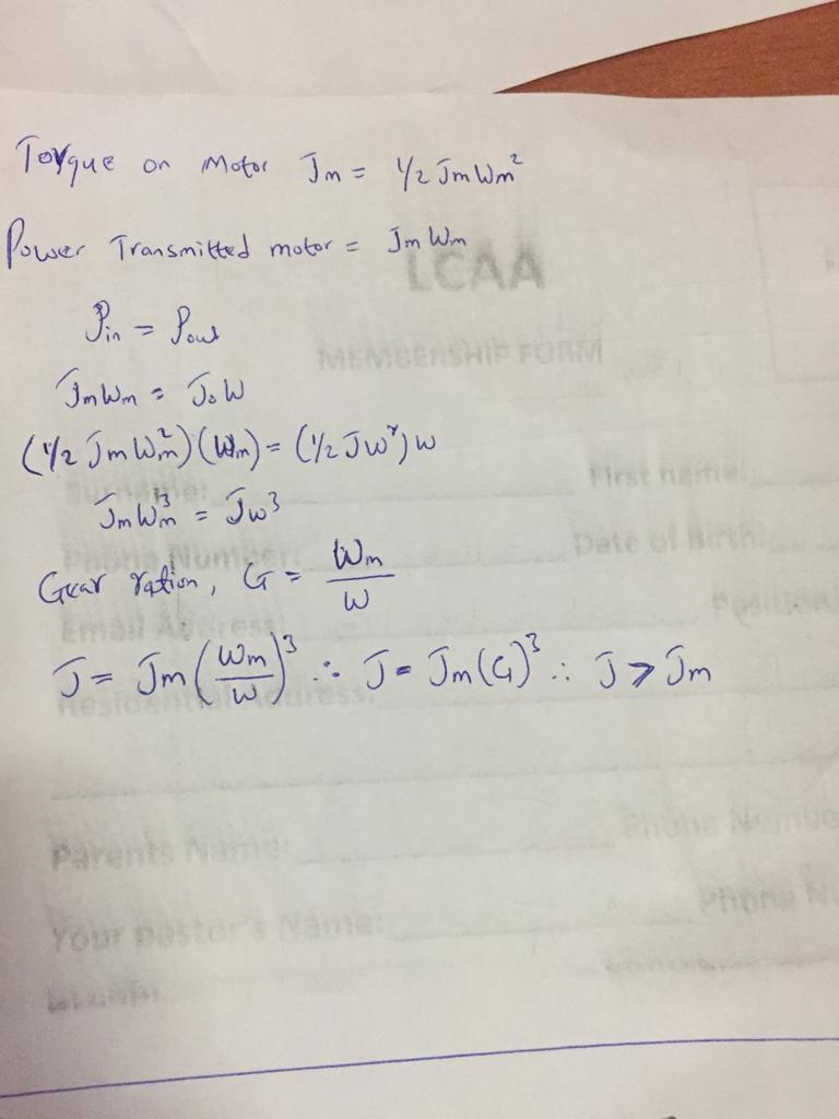 A motor has a rotor (with armature) of moment of inertia ????m . The rotor is attached-example-2