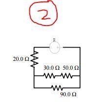 For both circuits: Determine the potential difference on and the current through each-example-2