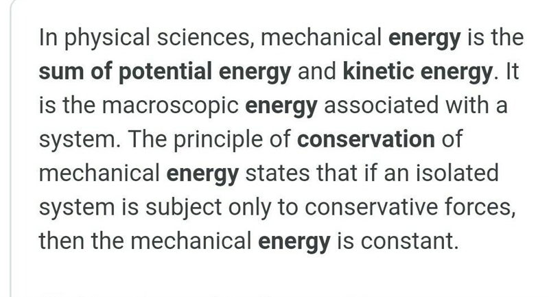 According to the law of conservation of energy, how will the sum of the kinetic and-example-1