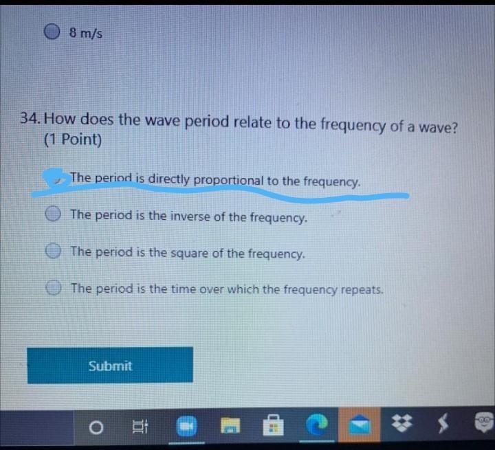 How does the wave period relate to the frequency of a wave?-example-1