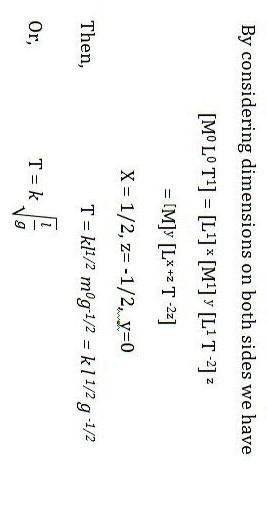 the Period T of oscillation of a Single Pendulum depends on the length l, and acceleration-example-1