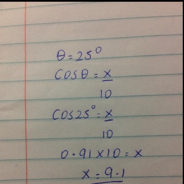 What is the length of x of the side of the triangle below?-example-1