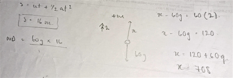 3) A 60. kg person is in an elevator. The elevator starts from rest and then accelerates-example-1